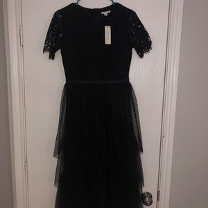 Francesca’s Adaleen black dress